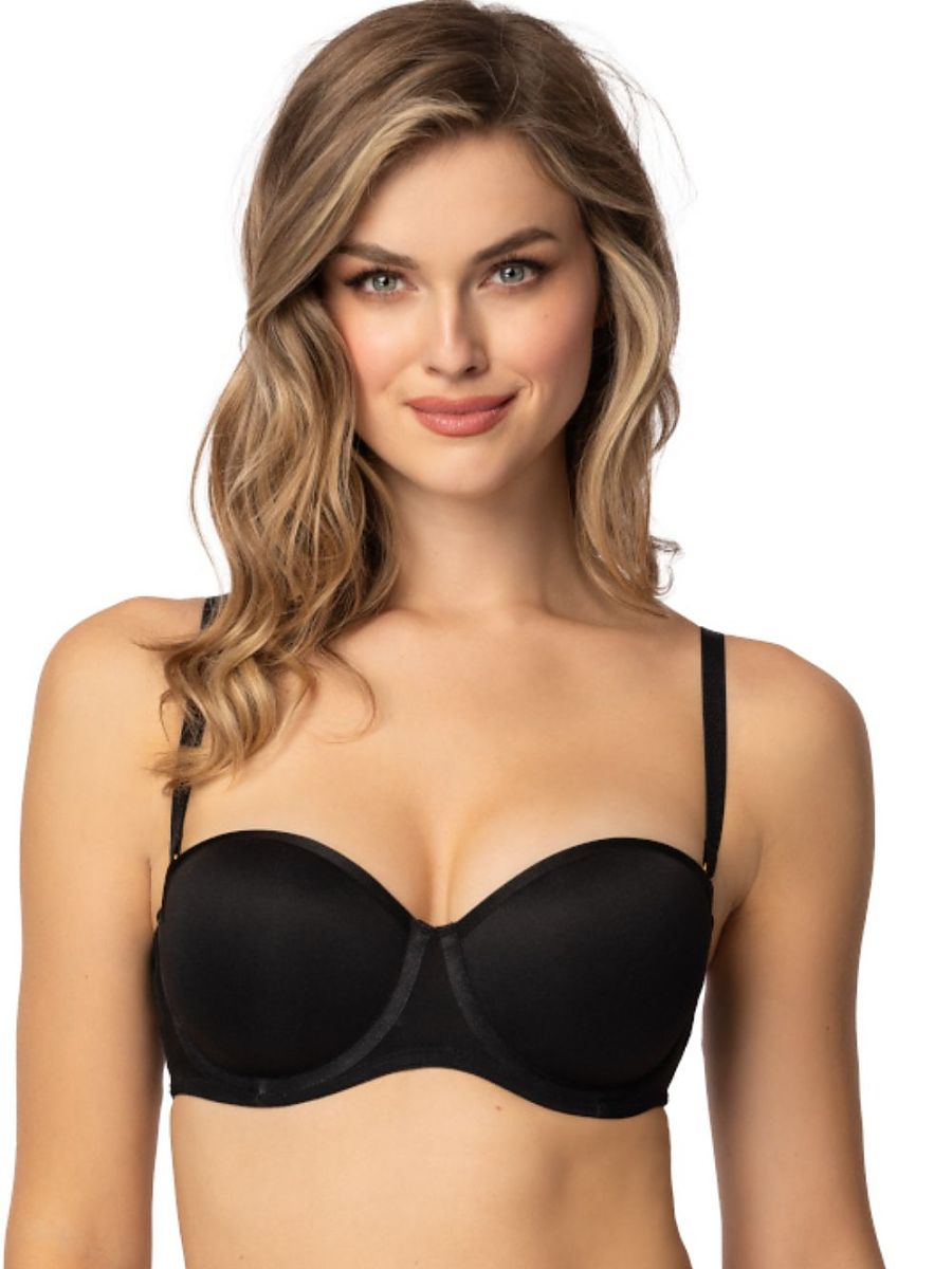 Capri Model Bardot Bra M-0204/12 M-909/1 Black - Mat – vue 2