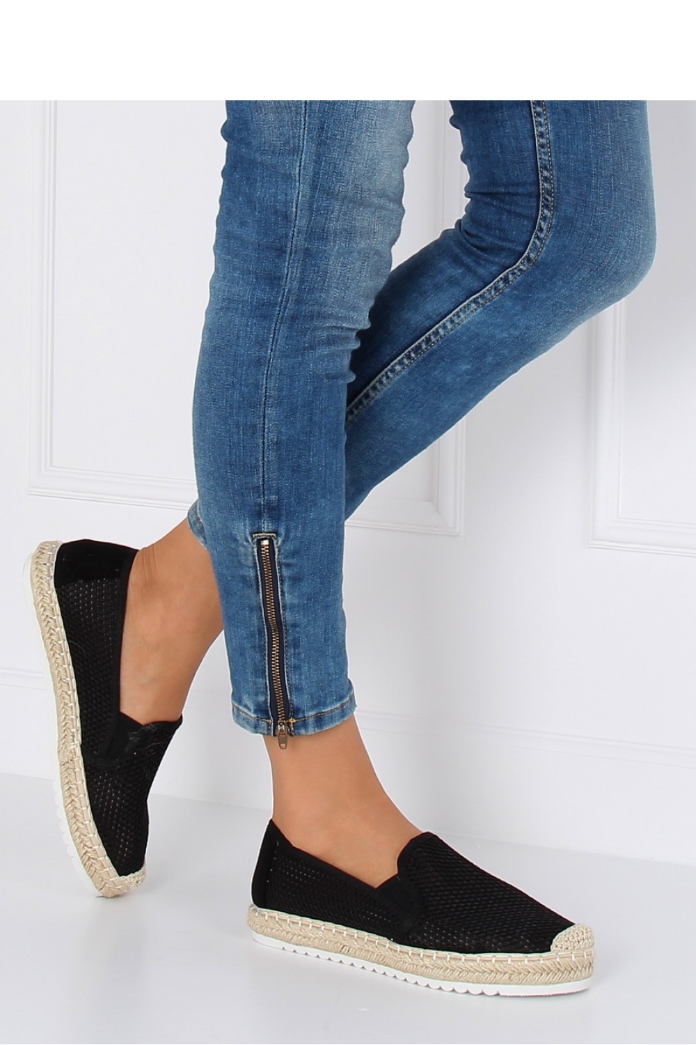 ESPADRYLE DAMSKIE CZARNE 6602 BLACK - Inello – widok 2