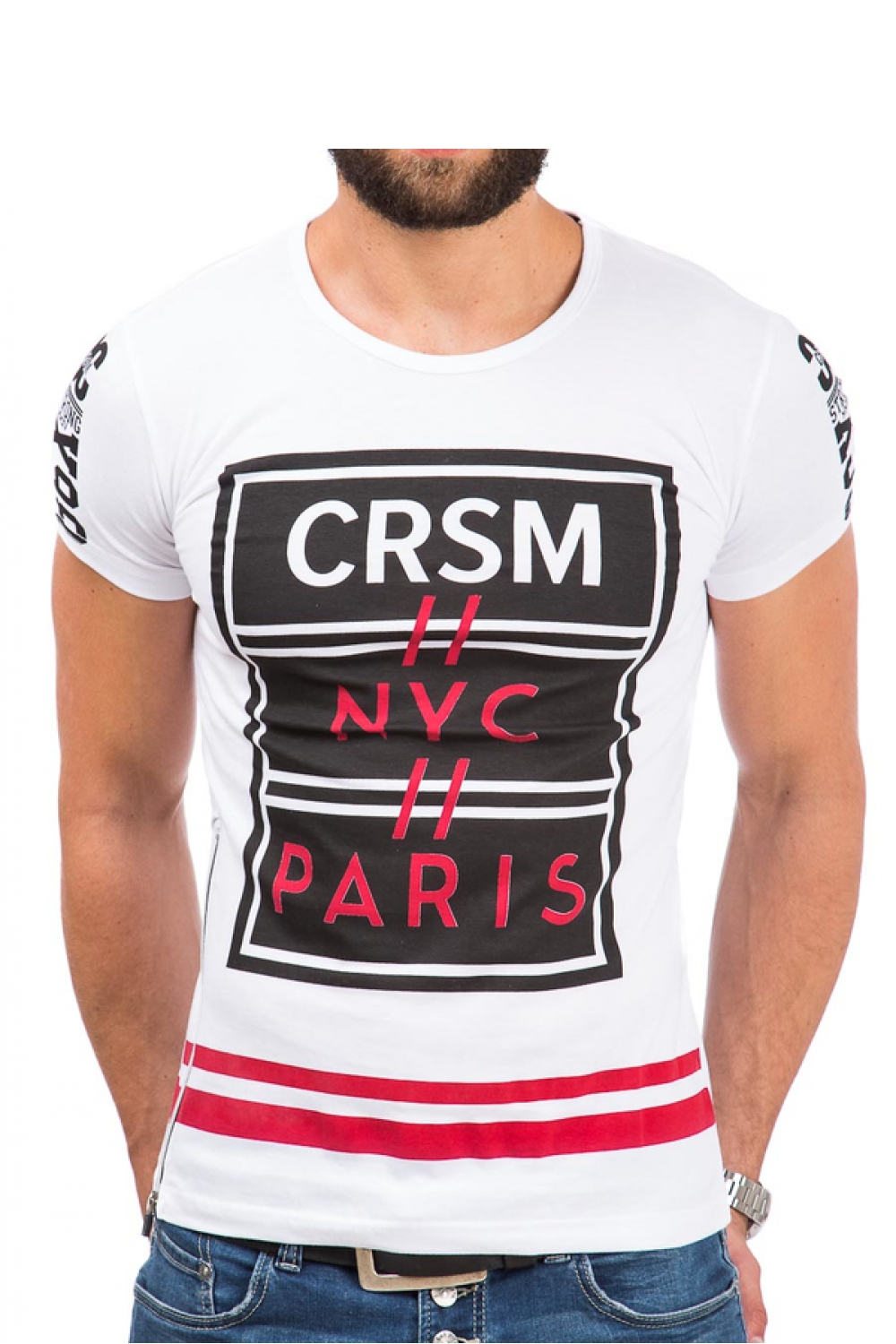 Tshirt Męski Model 17187 White - YourNewStyle – vue 2