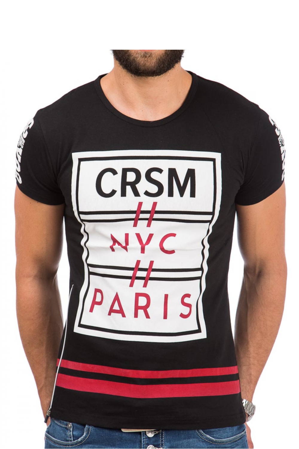 Tshirt Męski Model 17188 Black - YourNewStyle – vue 2