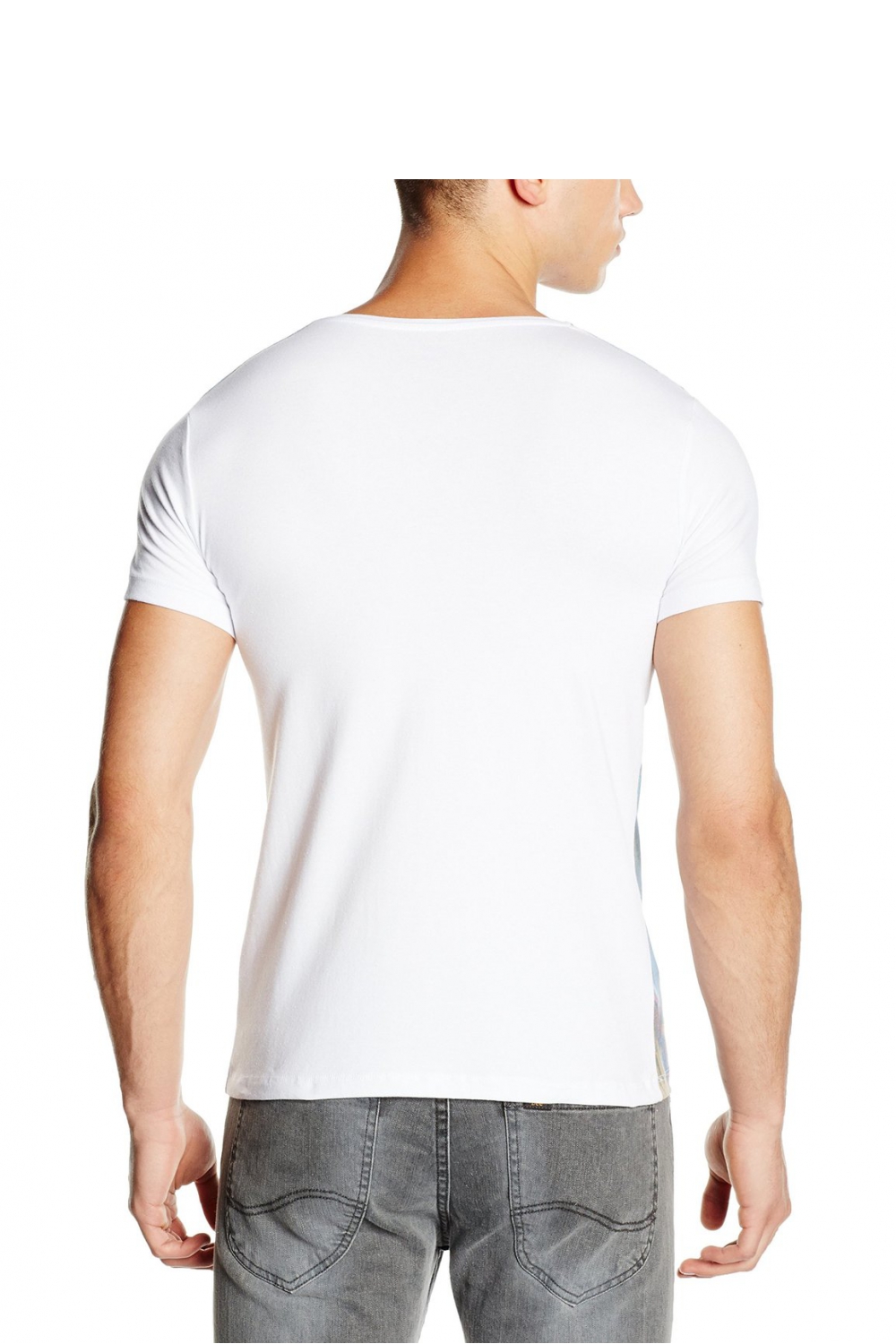Tshirt Męski Model 17162 Blue/White - YourNewStyle – vue 2