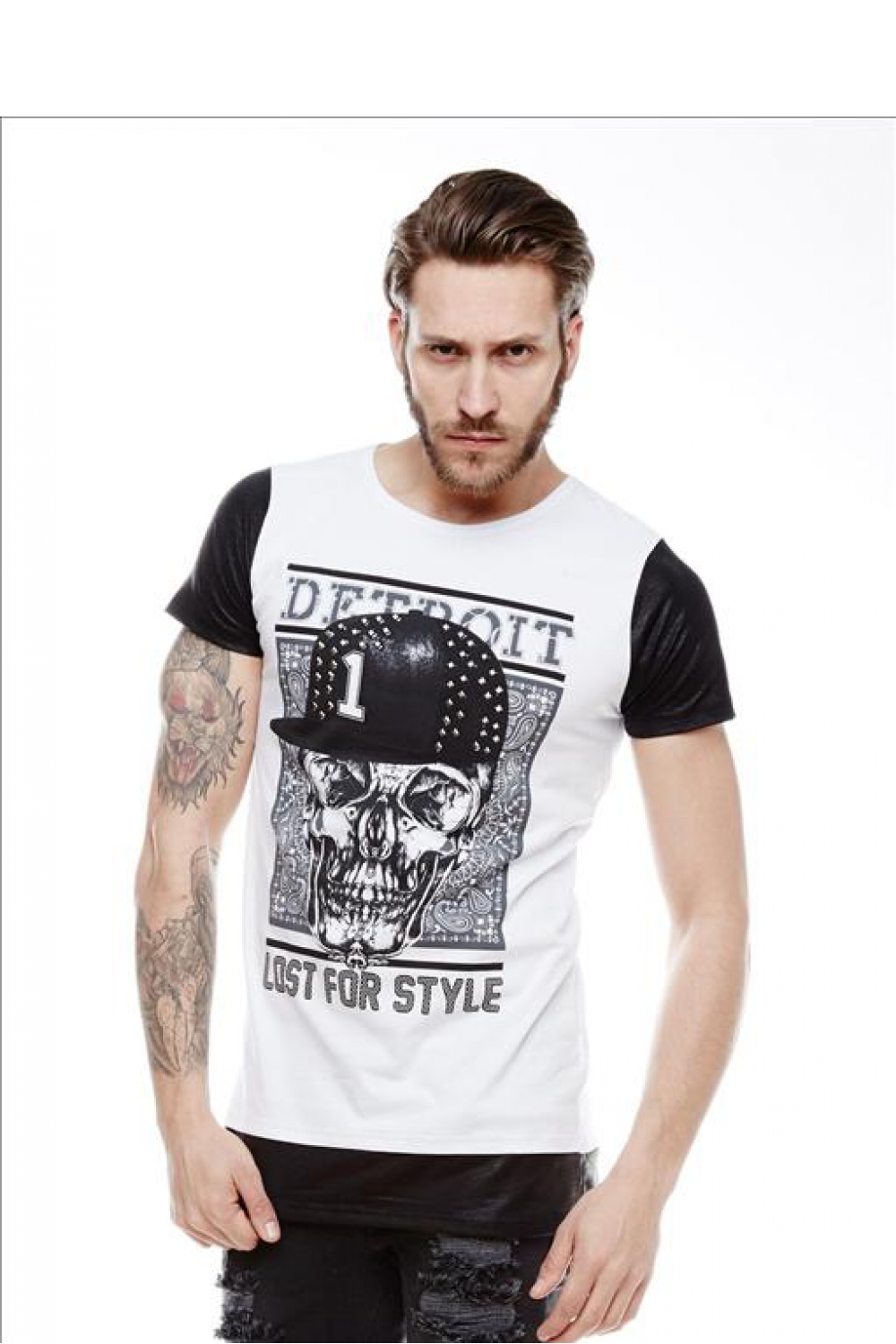 Tshirt Męski Model 17169 White - YourNewStyle – vue 2