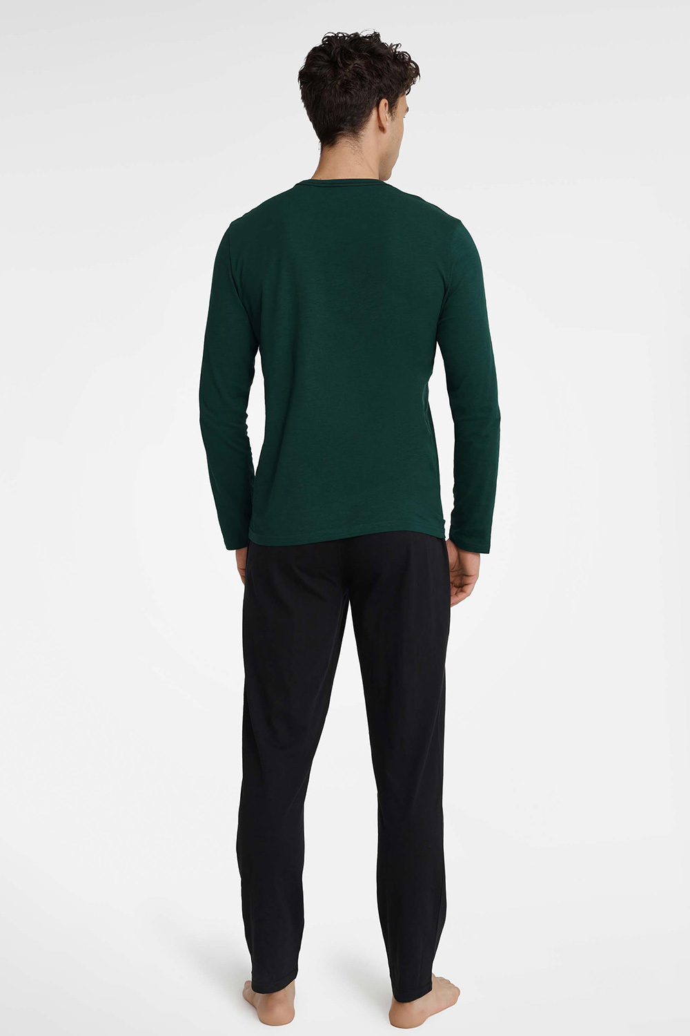 Piżama Męska Model Imress 40952-79X Dark Green/Black - Henderson – vue 2