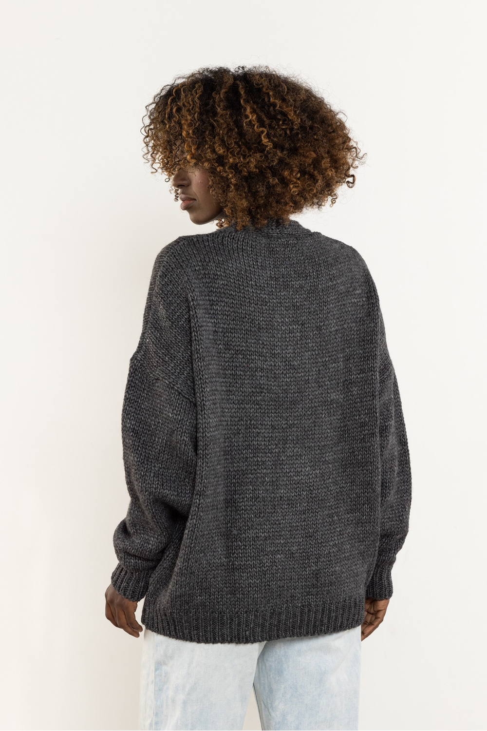 Sweter Damski Model A756 Grafit - awama