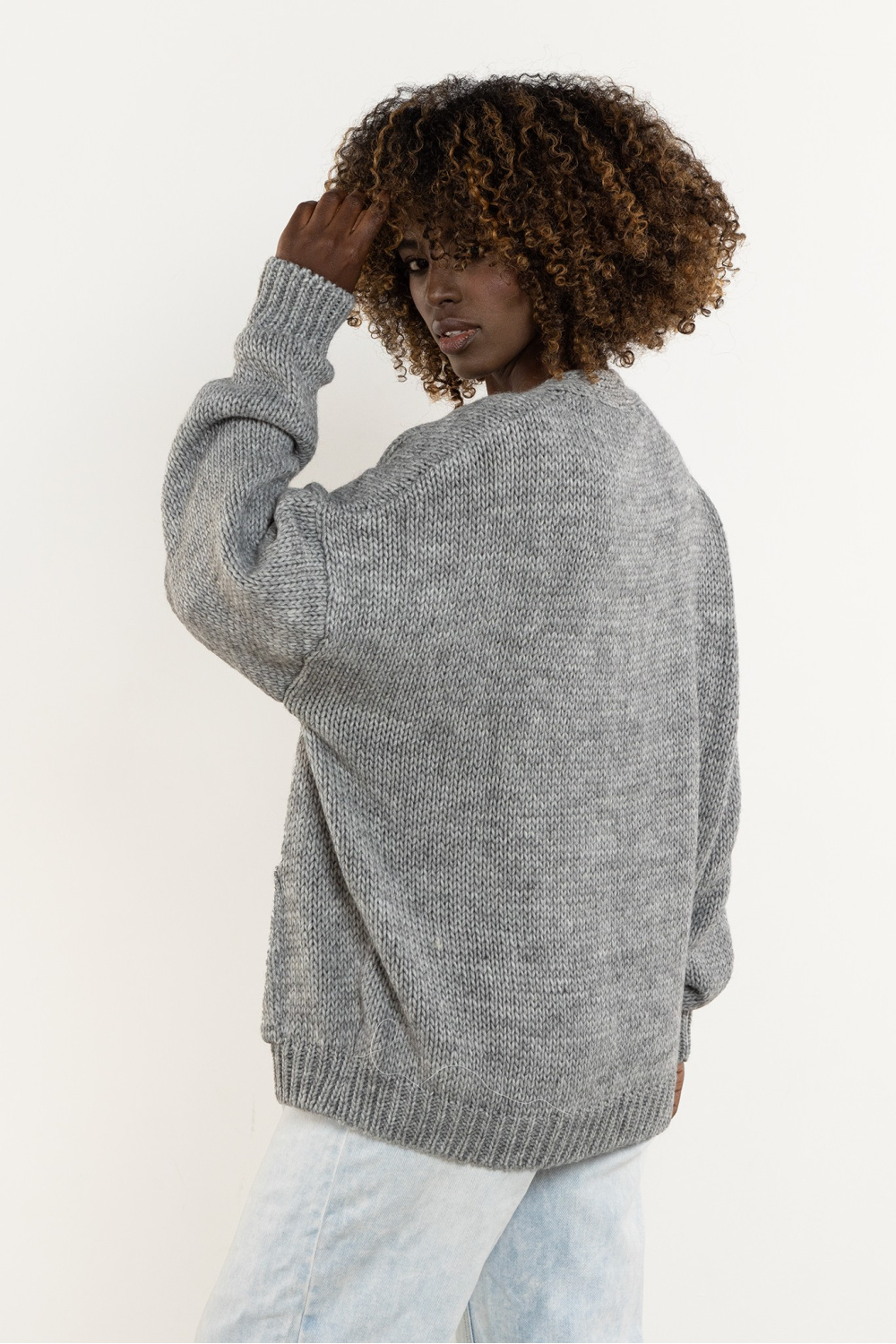 Sweter Damski Model A756 Grey - awama