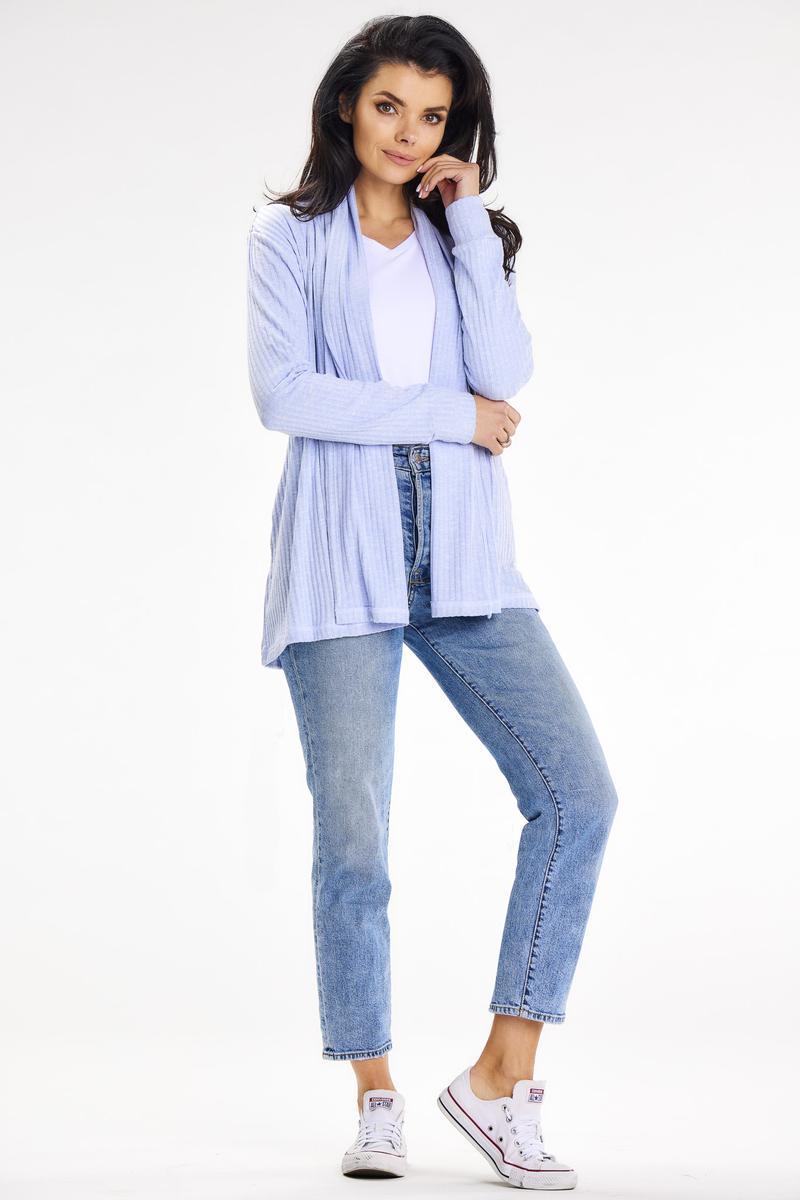 Sweter Kardigan Model A655 Blue - awama – vue 2