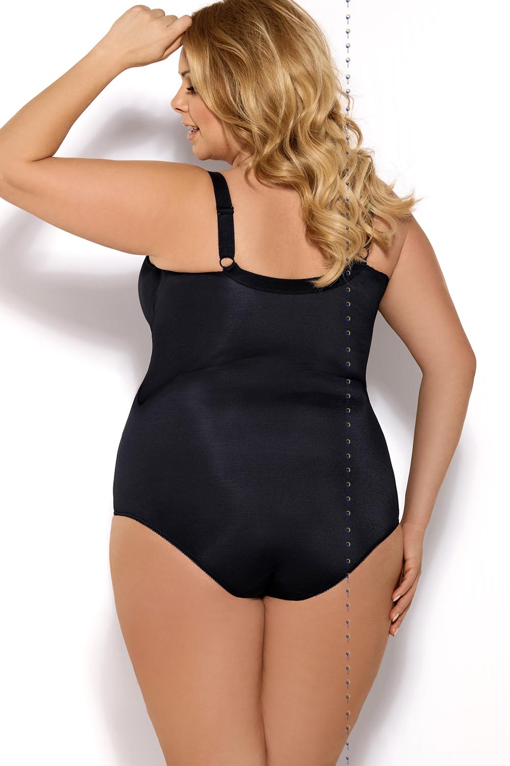 Gorsety, body, pasy Body Model K356 Gala Black - Gorsenia Lingerie – vista 2