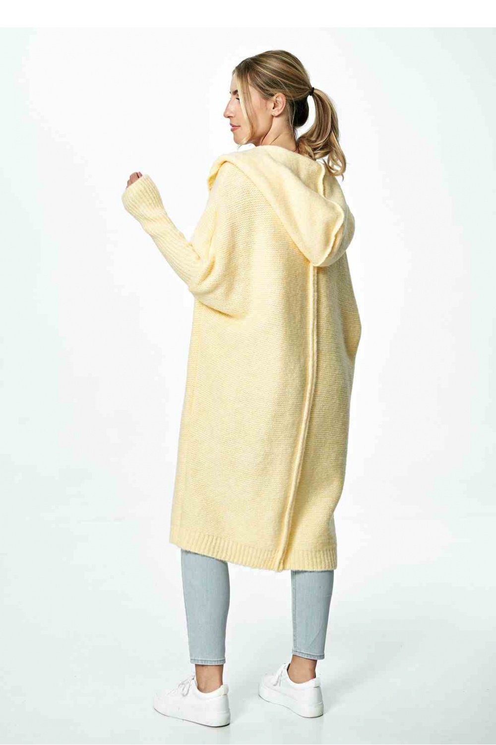 Yellow Cardigan Sweater Model M901 - Figl