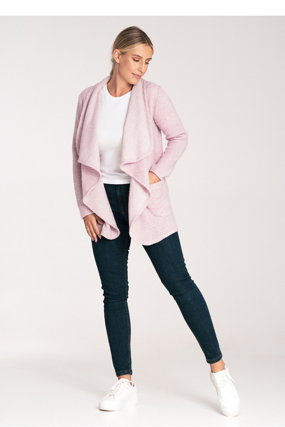 Sweater Cardigan Model M1043 Pink - Figl – vue 2