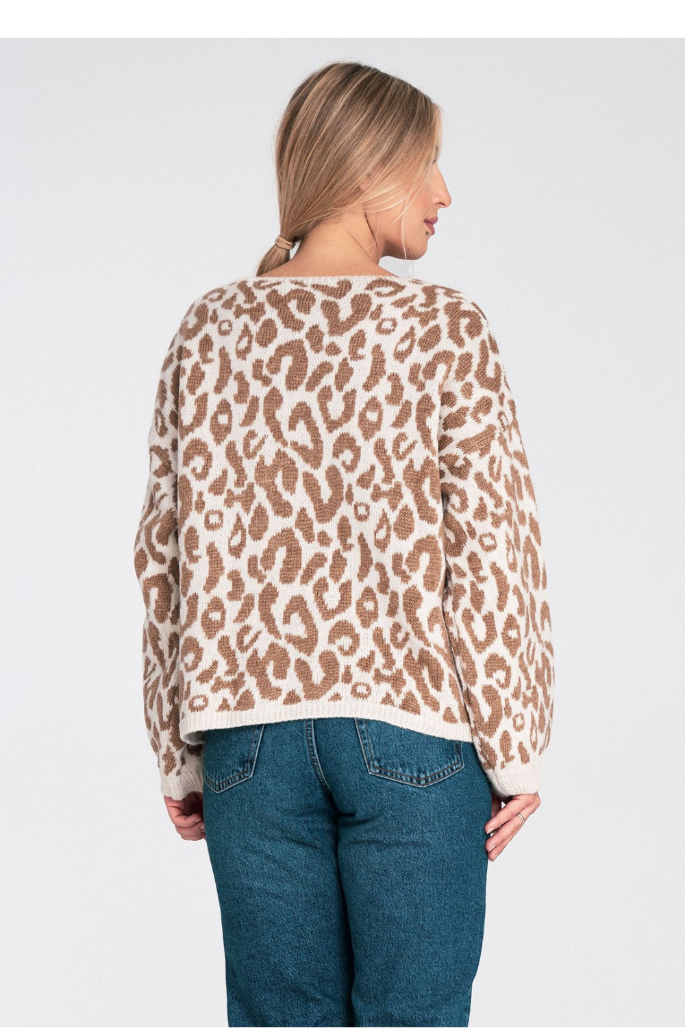 Women's Sweater Model M1094 White/Beige - Figl