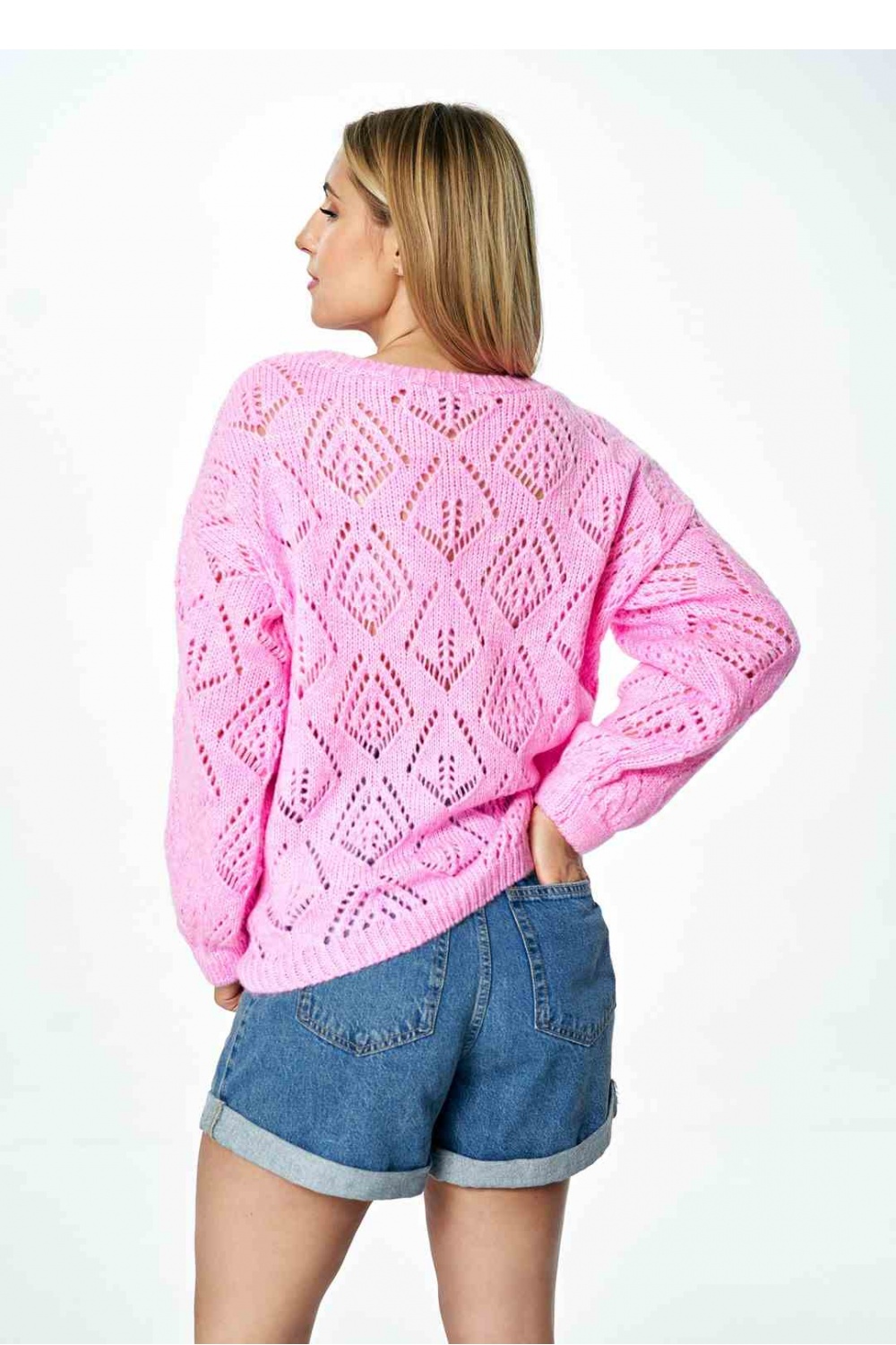 Women's Sweater Model M887 Pink - Figl