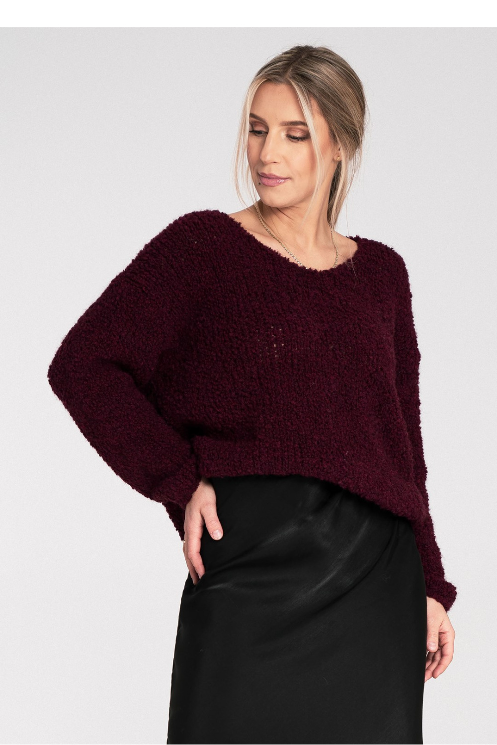 Women's Sweater Model M1108 Burgundy - Figl