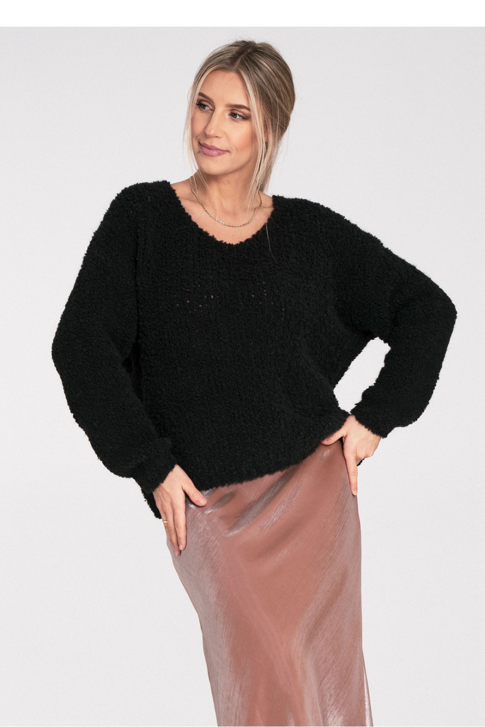 Women's Sweater Model M1108 Black - Figl