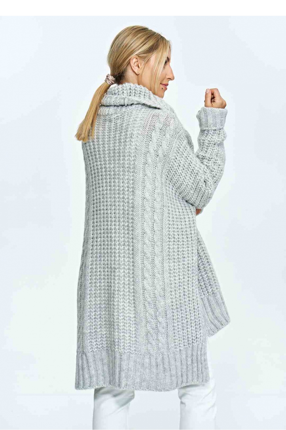 Women's Turtleneck Model M892 Light Grey - Figl