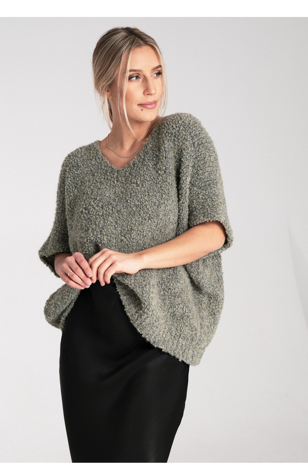 Women’s Sweater Model M1109 Green - Figl