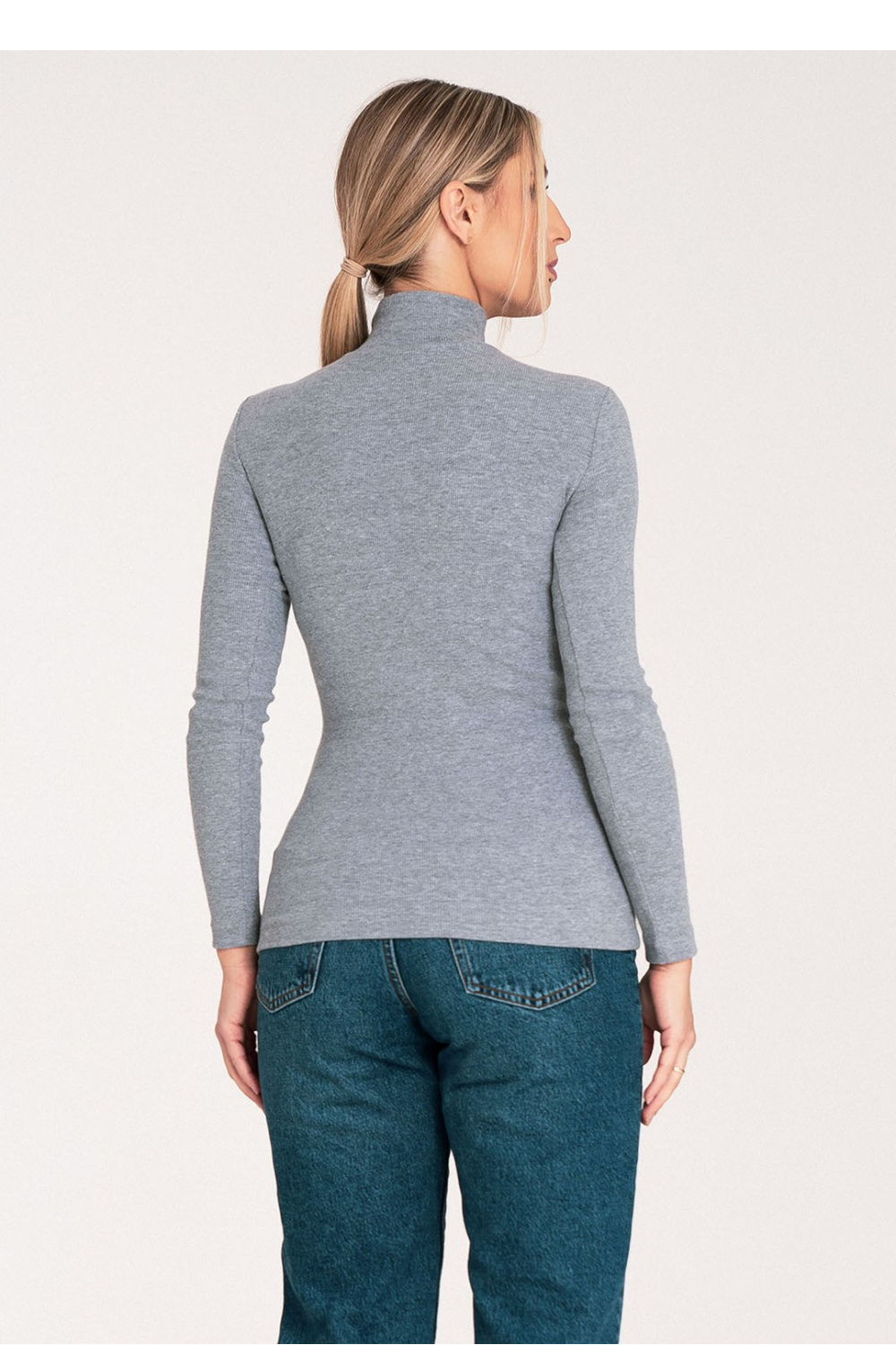 Women's Turtleneck Model M1058 Grey - Figl