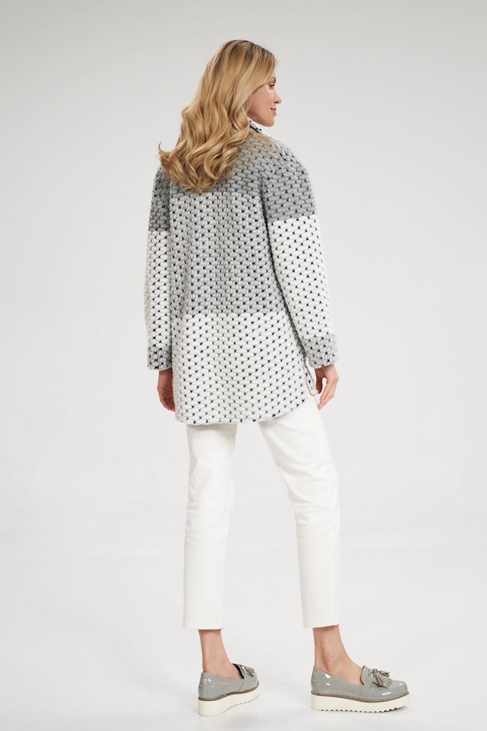 Women’s Jacket Model M857 Grey Stripes - Figl