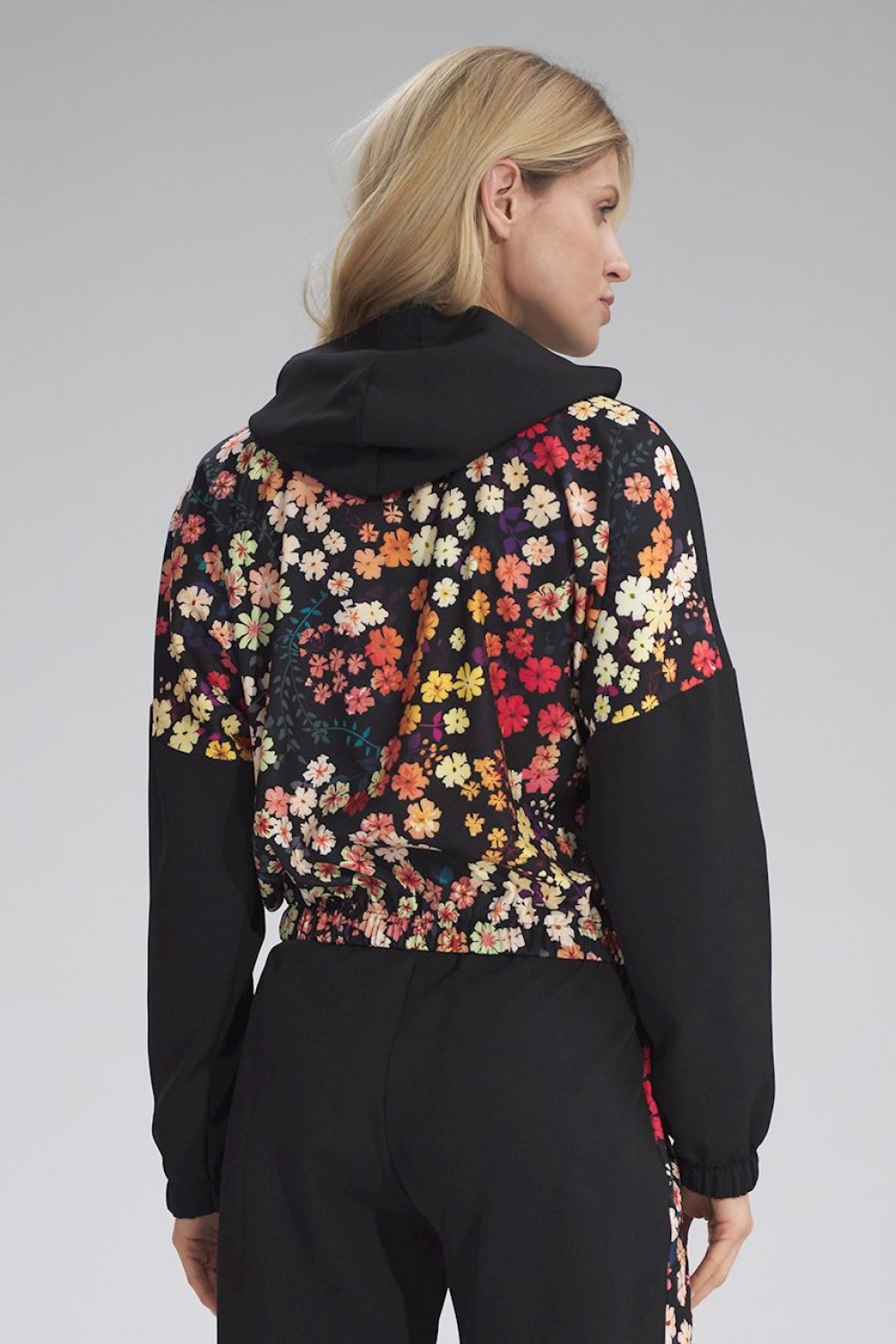 Women’s Sweatshirt Model M757 Black/Pattern 122 - Figl