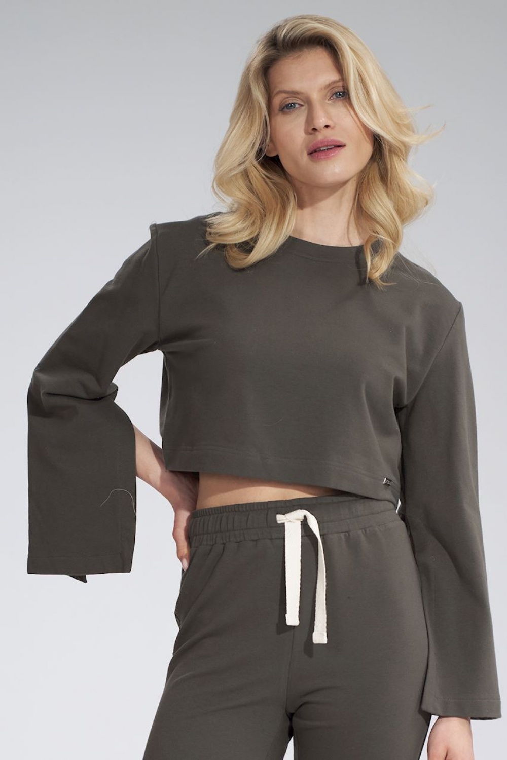 Women's Sweatshirt Model M774 Olive - Figl