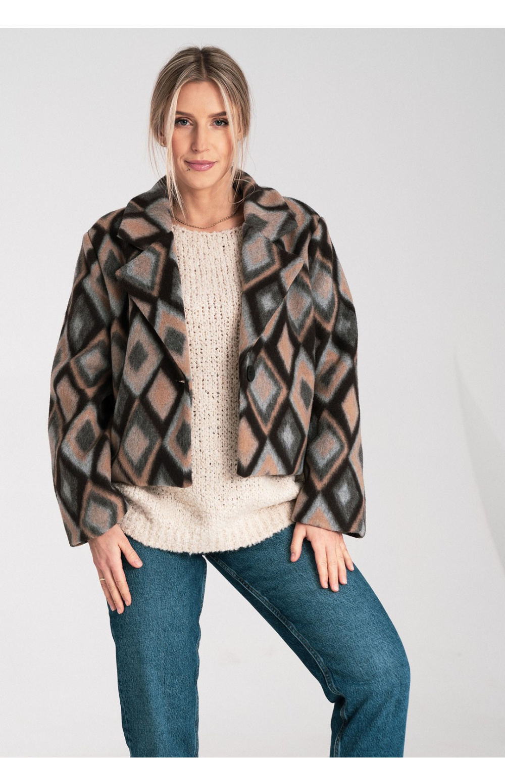 Women's Jacket Model M1117 Blue - Figl