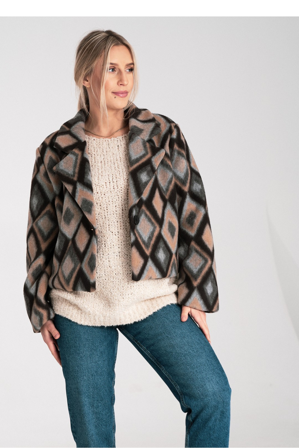Women's Jacket Model M1117 Blue - Figl – vue 2