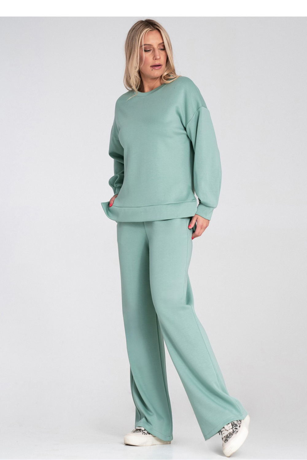 Women's Sweatshirt Model M1203 Mint - Figl