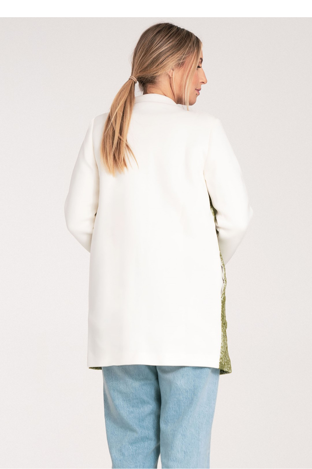 Women's Coat Model M1062 White - Figl