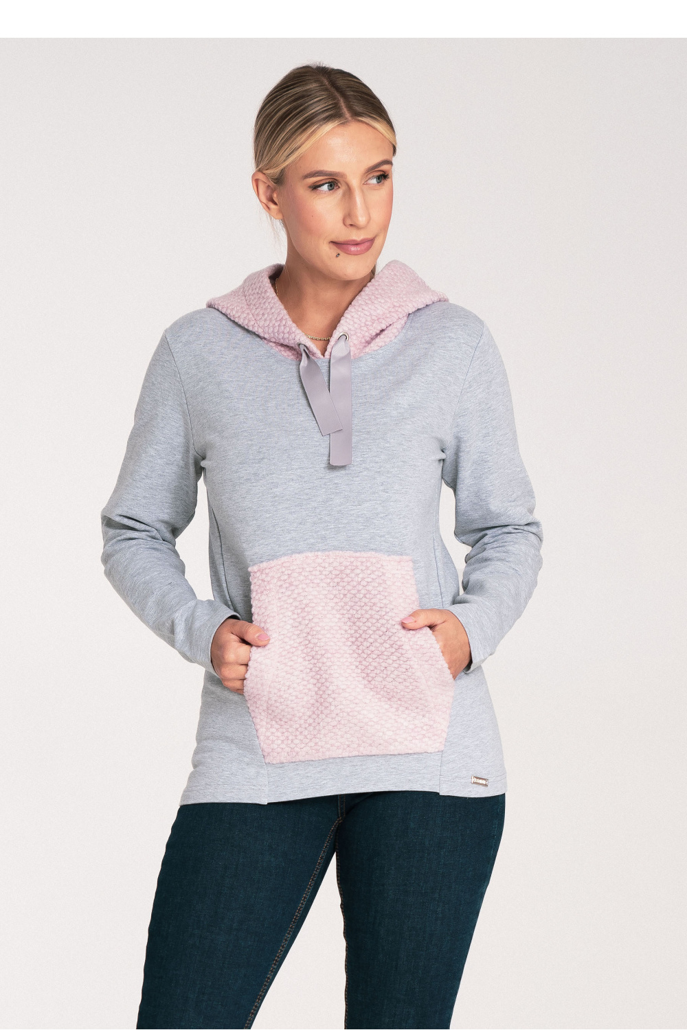 Women's Sweatshirt Model M1045 Pink - Figl