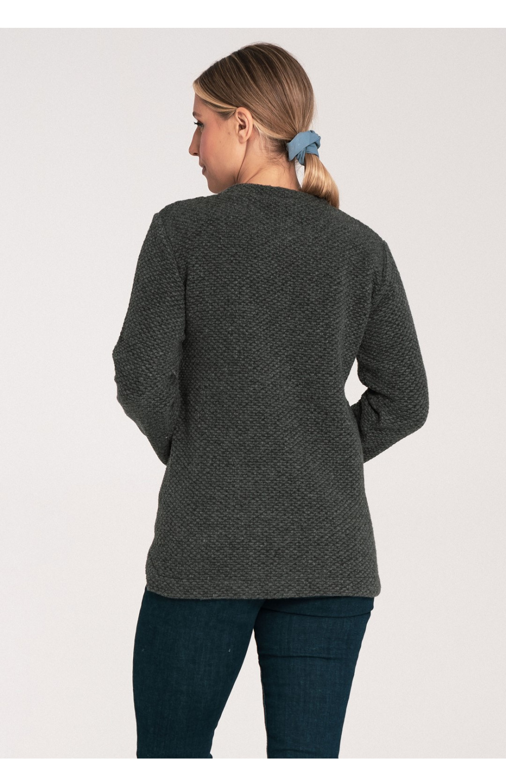 Women’s Sweater Model M1044 Dark Grey - Figl