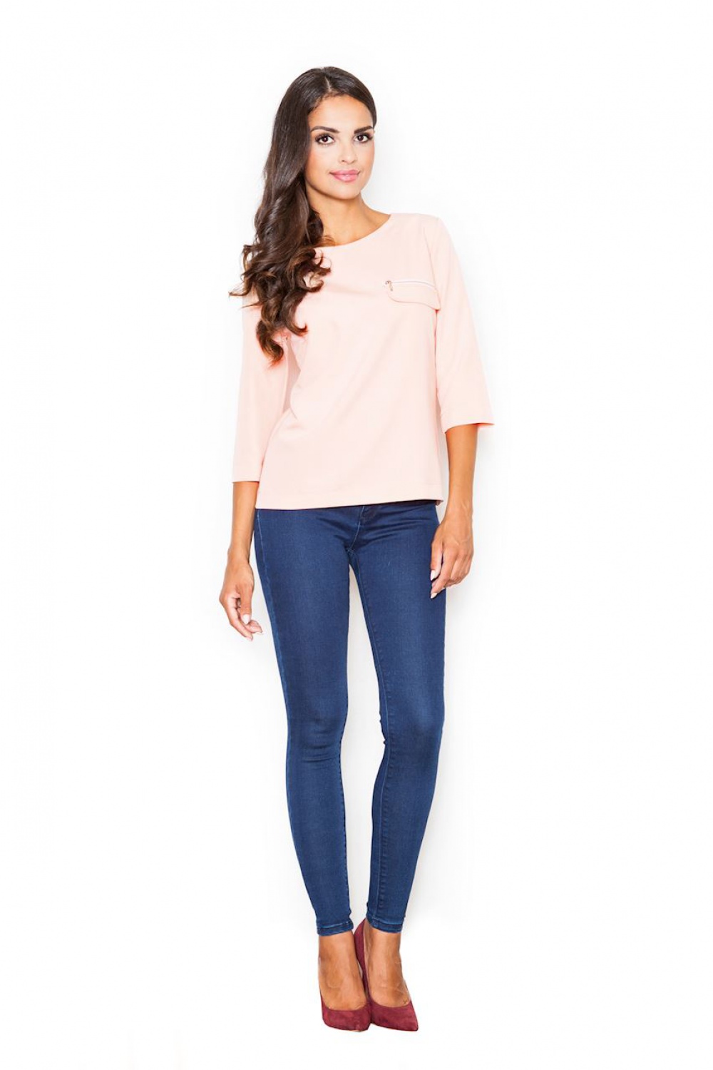 Model M393 Pink Blouse - Figl – vue 2