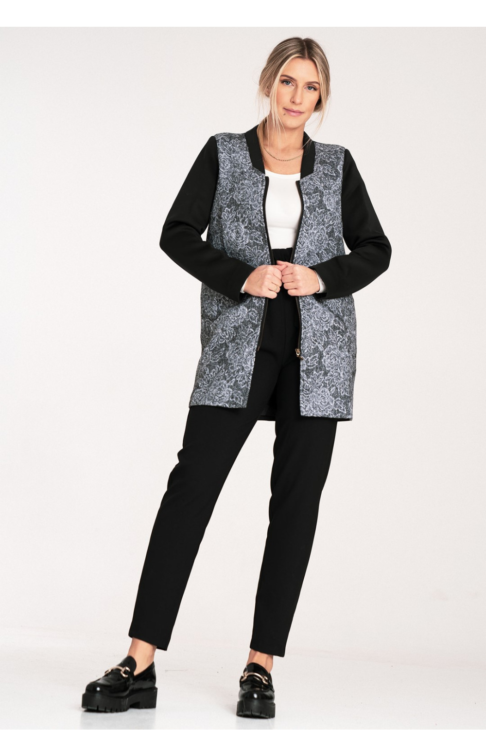 Women's Coat Model M1062 Black - Figl – vue 2