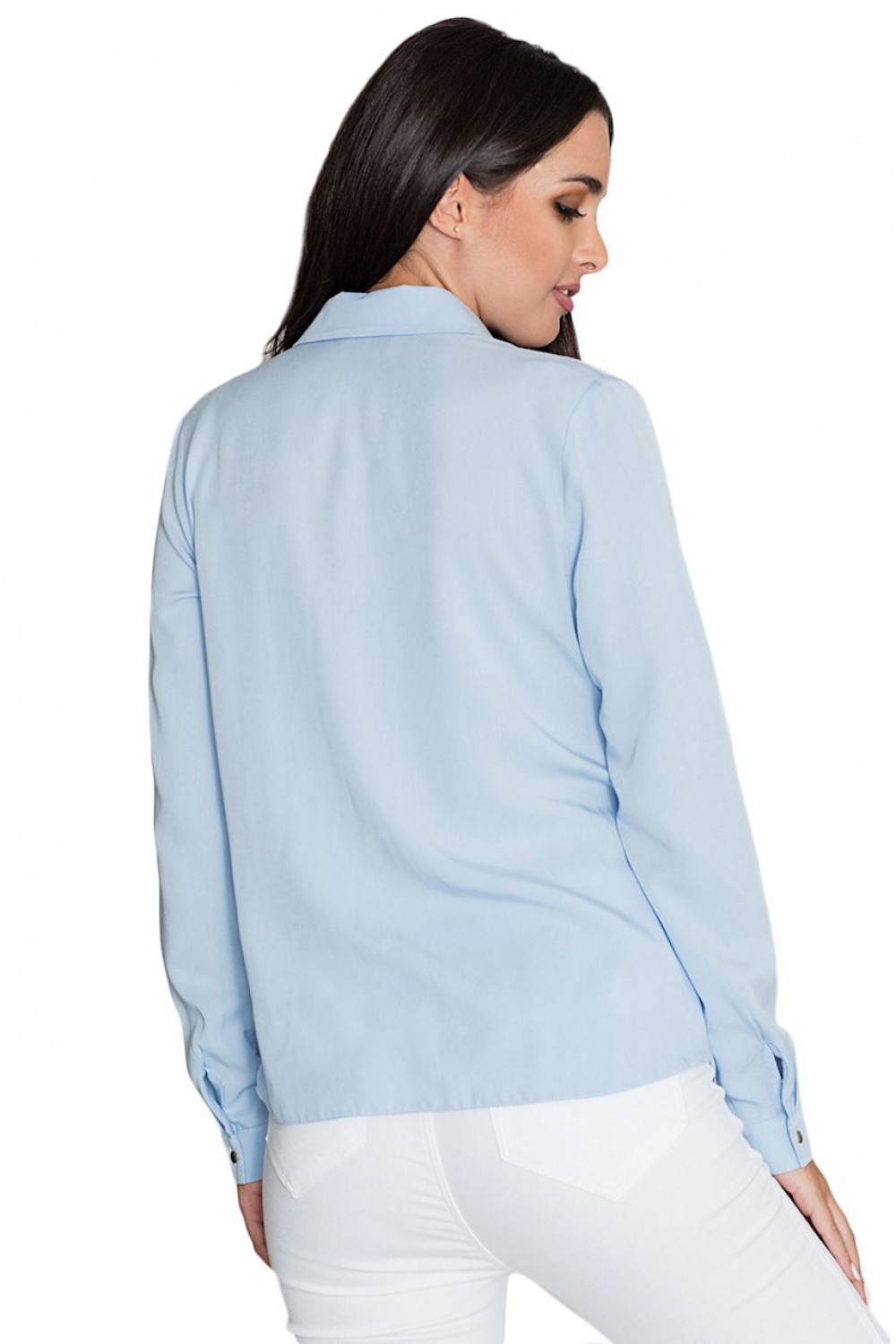 Koszula Damska Model M581 Sky Blue - Figl – widok 2