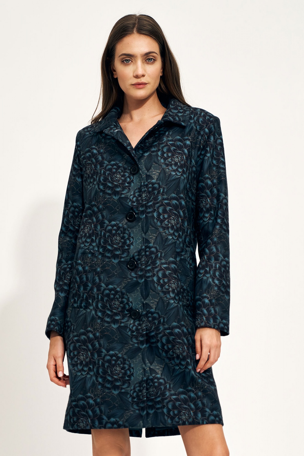 Classic floral coat PL19 Flowers - Nife
