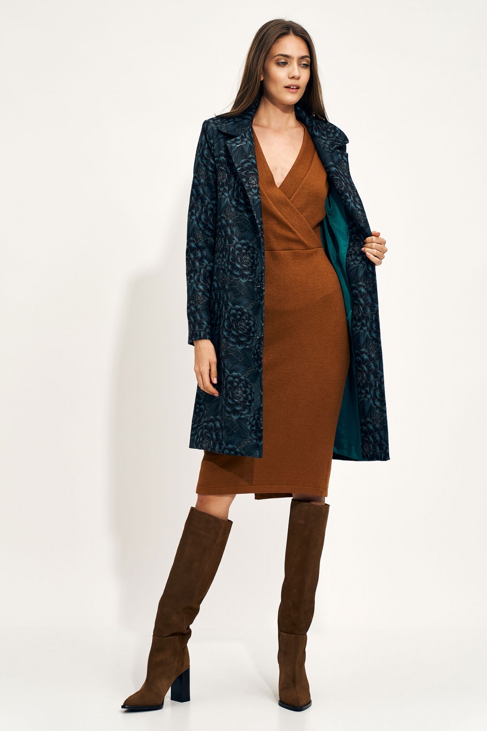 Classic floral coat PL19 Flowers - Nife – vue 2