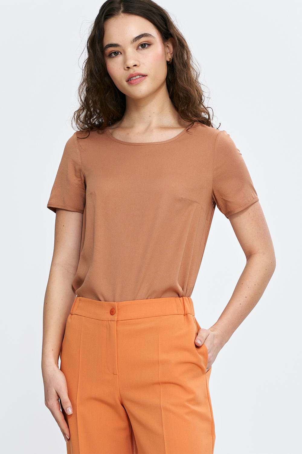 Basic short-sleeve top B193 Carmel - Nife – Ansicht 2