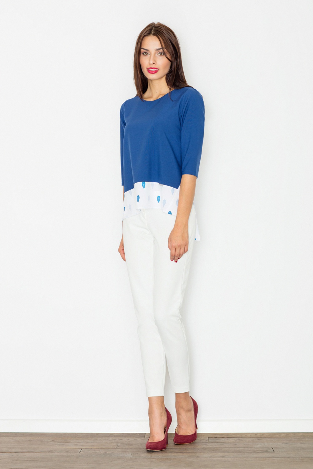 Model M525 Blouse Navy - Figl