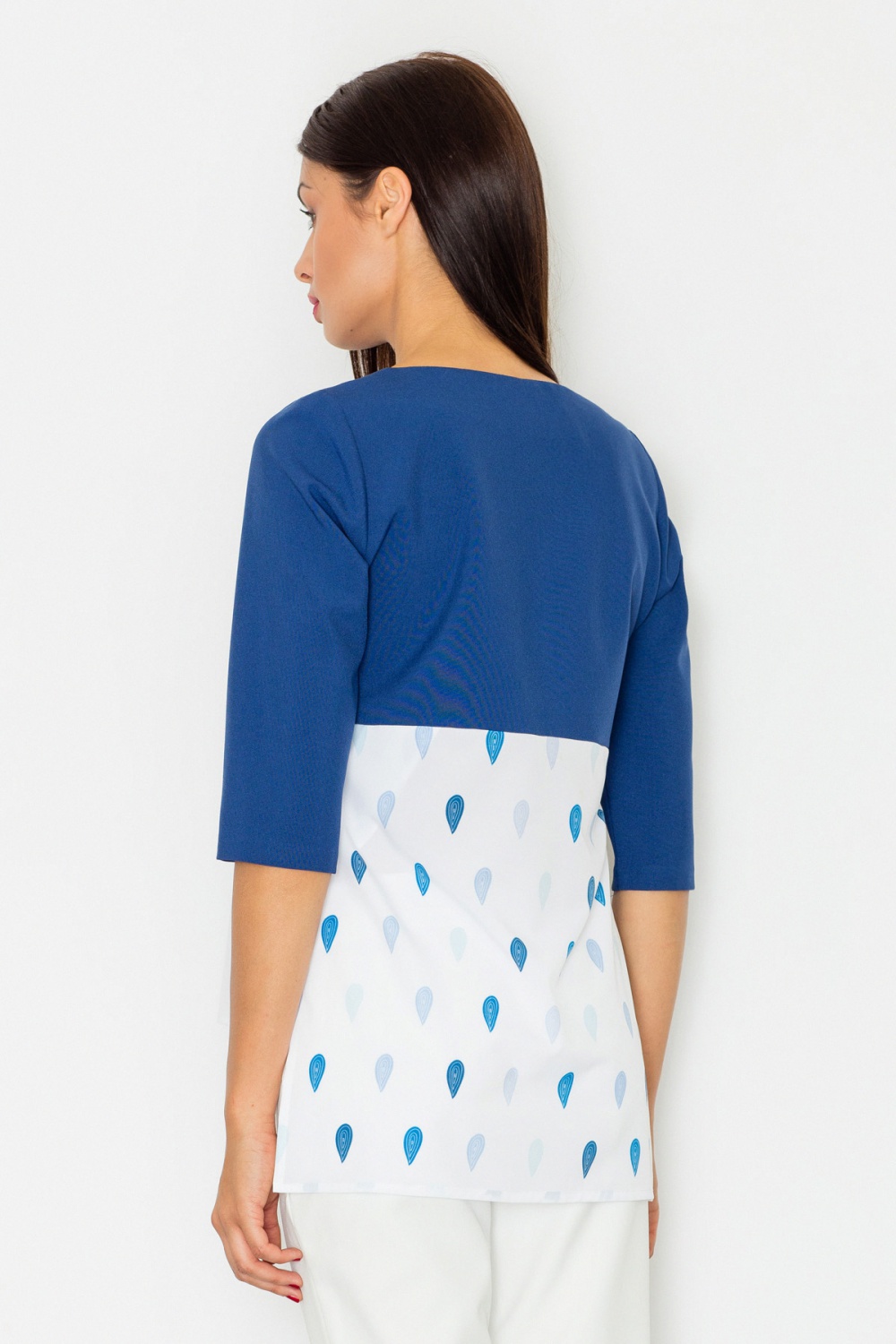 Model M525 Blouse Navy - Figl – vue 2