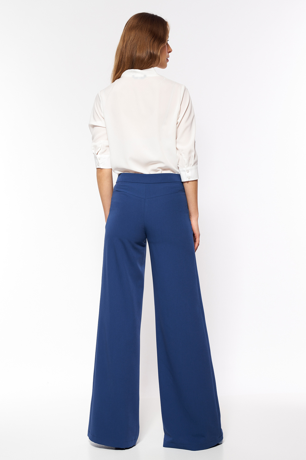 Spodnie Kobaltowe spodnie palazzo SD95 Cobalt - Nife