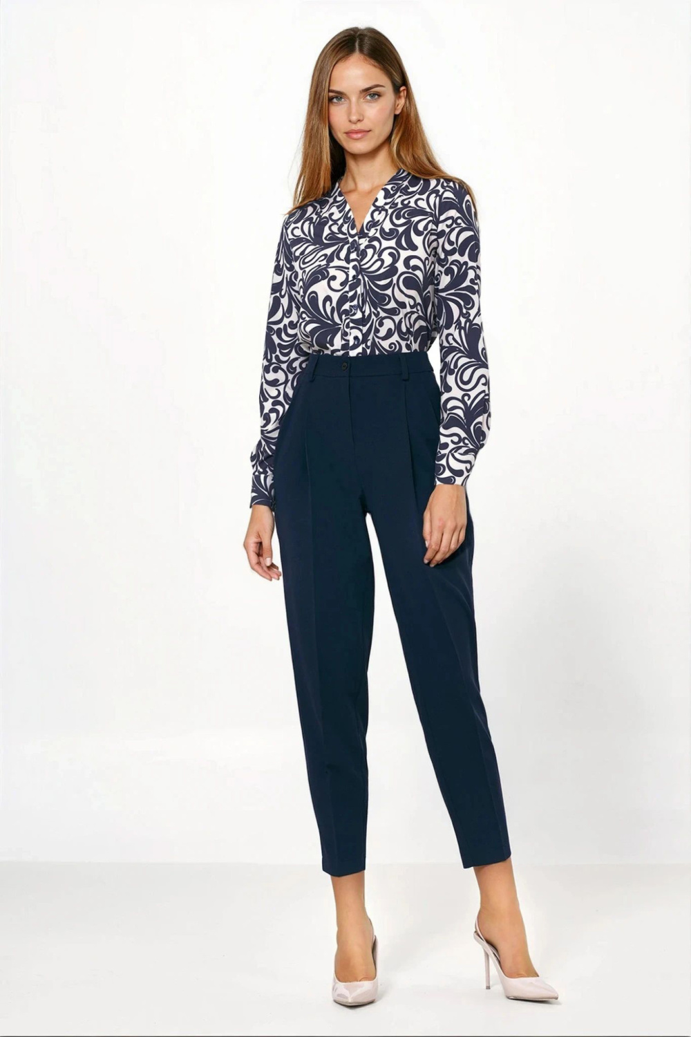 Trousers Navy balloon trousers SD130 Navy - Nife