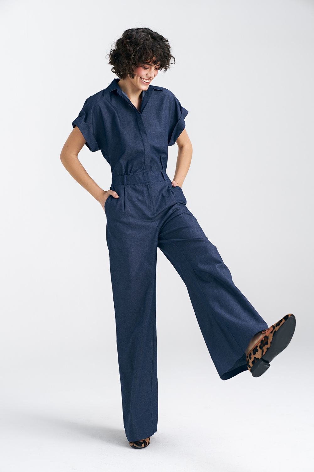 Denim jumpsuit KM35 Denim - Nife – Ansicht 2