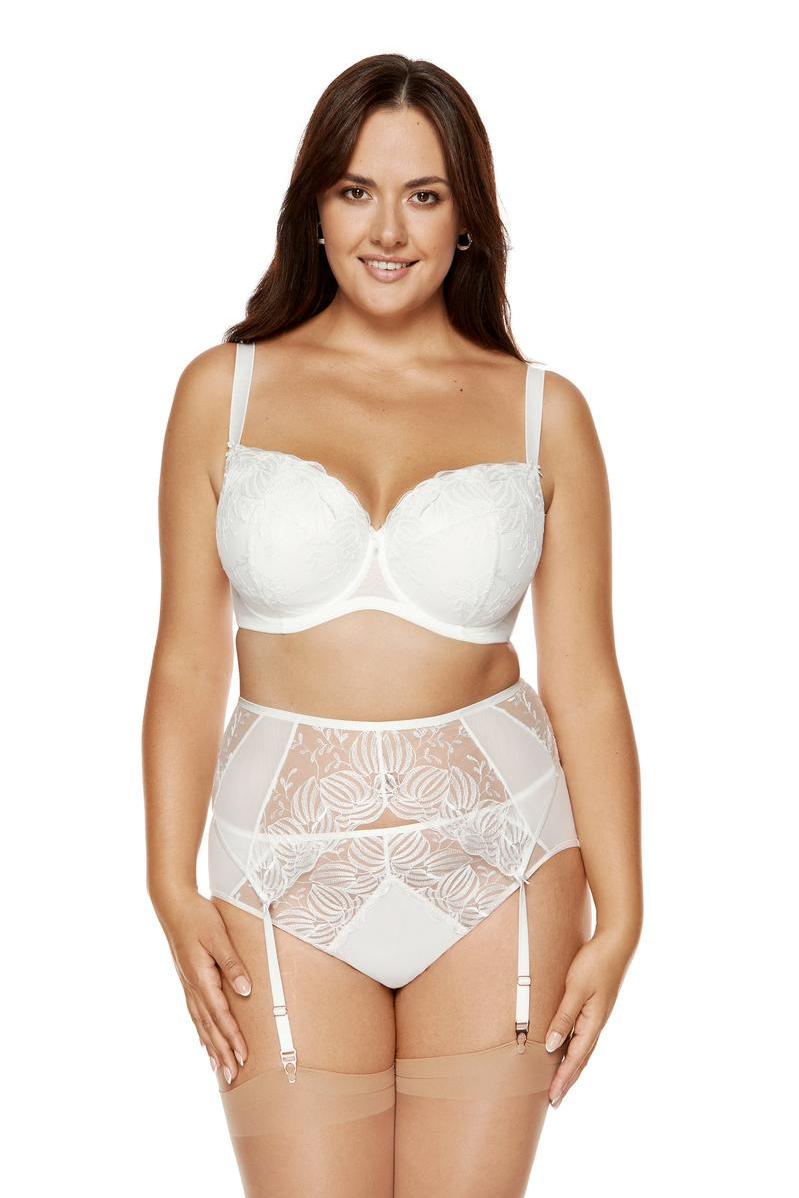 Corsés, bodies, fajas Faja para liguero Modelo Cherie PPW Cream - Gorteks – vista 2