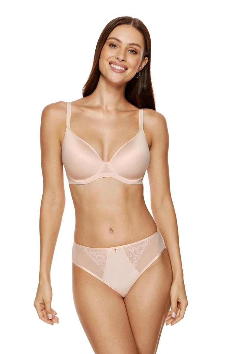 Soutien-gorge push-up Soutien-gorge rembourré Modèle Madlene B5 Beige - Gorteks