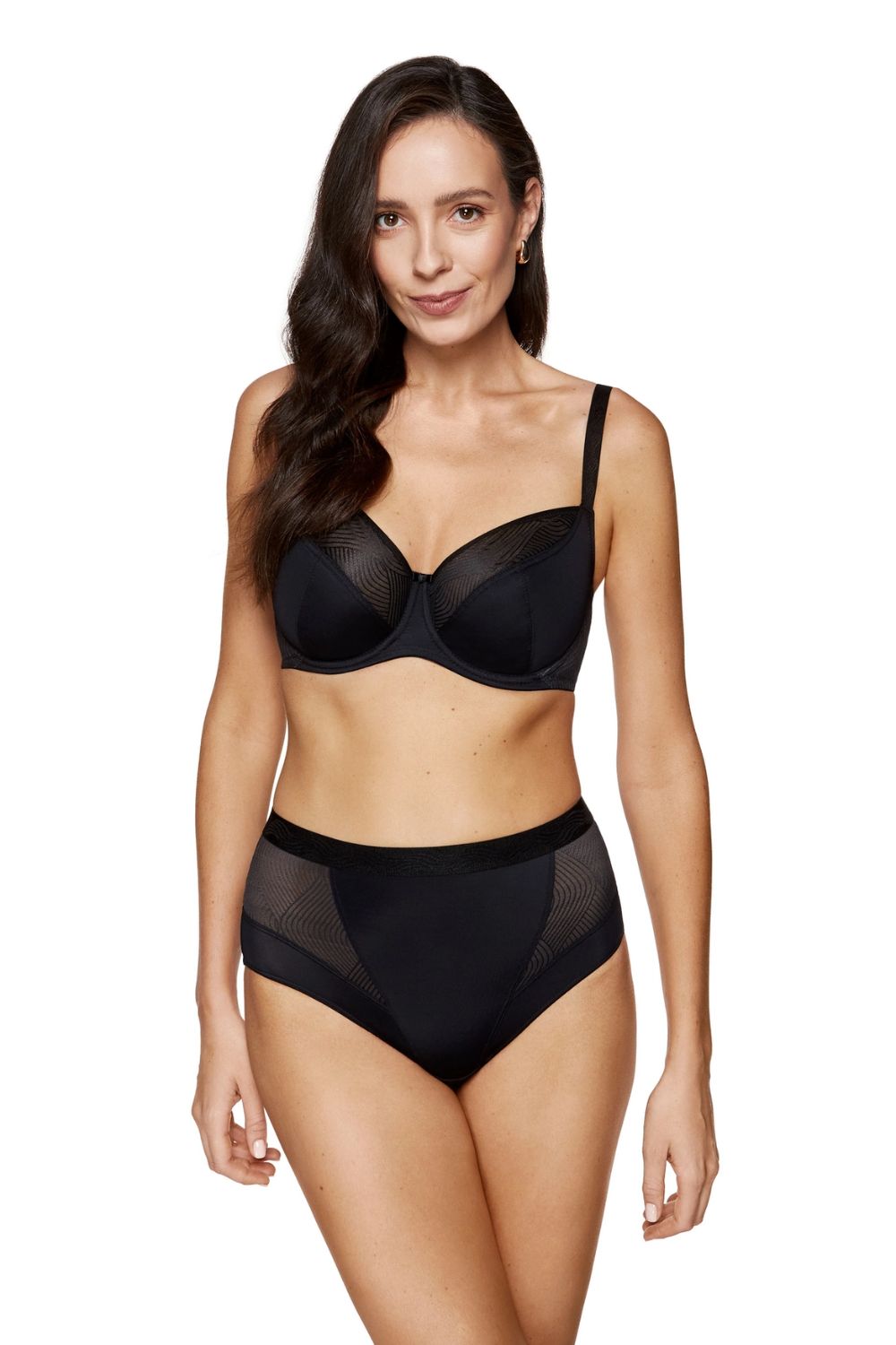 Biustonosz Soft Model Laurel B2 Black - Gorteks
