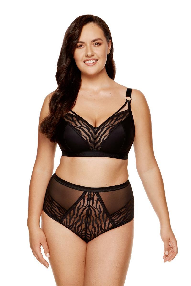 Soutien-gorge soft modèle Serena B2 Black/Beige - Gorteks