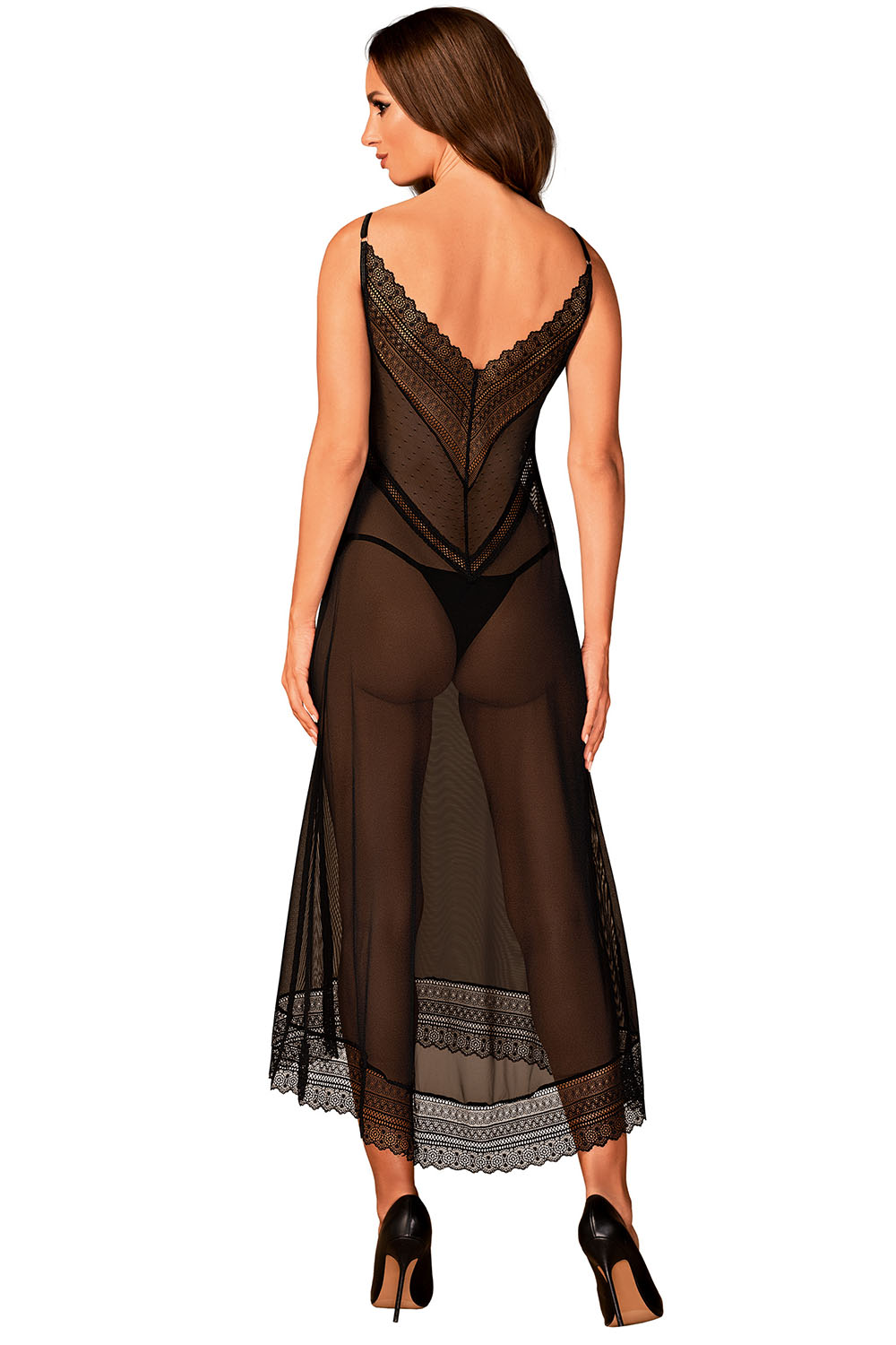 Estiqua Chemise Black Model Top - Obsessive