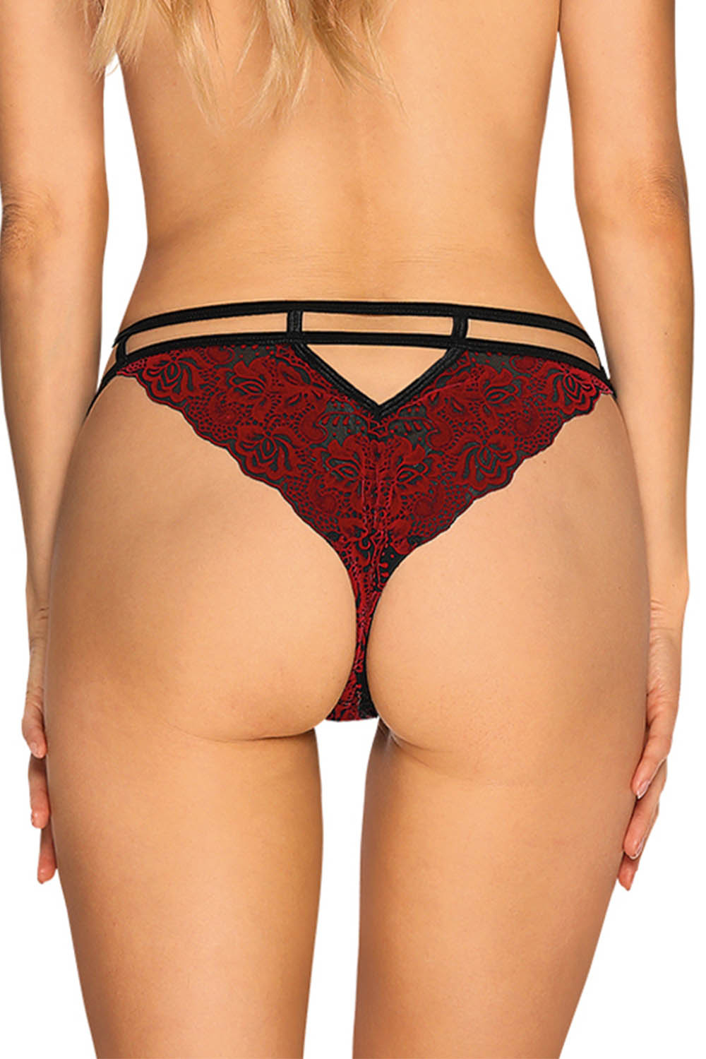 Sugestina Black/Red Briefs - Obsessive