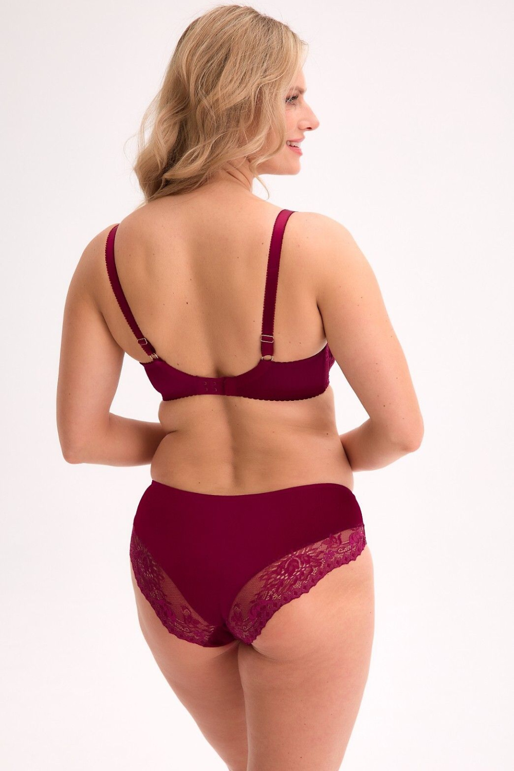 Biustonosz Soft Biustonosz Semi-Soft Model Jovana 1313M Bordo - Gaia