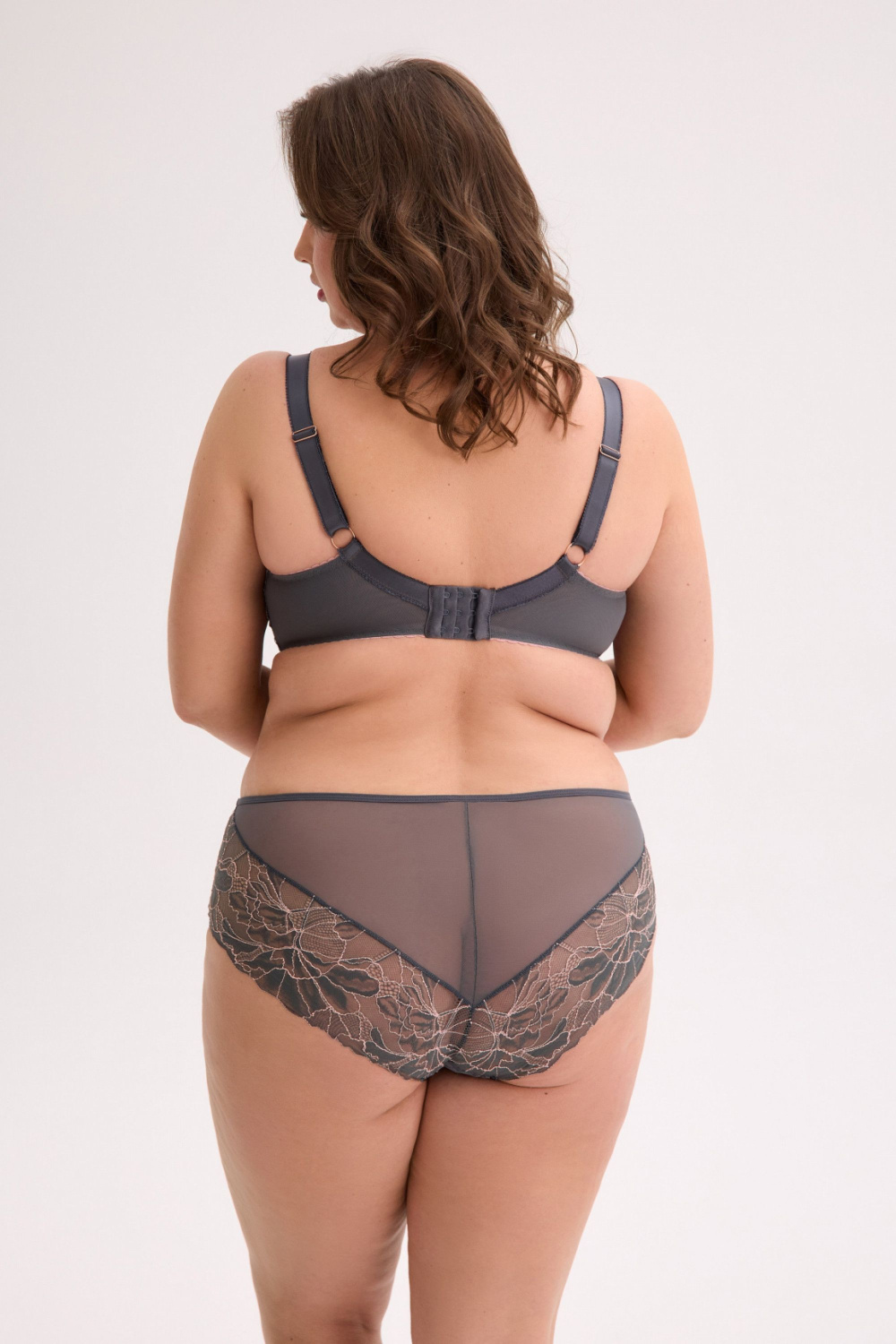 Biustonosz Soft Biustonosz Semi-Soft Model Priya Maxi 1318 Grafit/Pink - Gaia