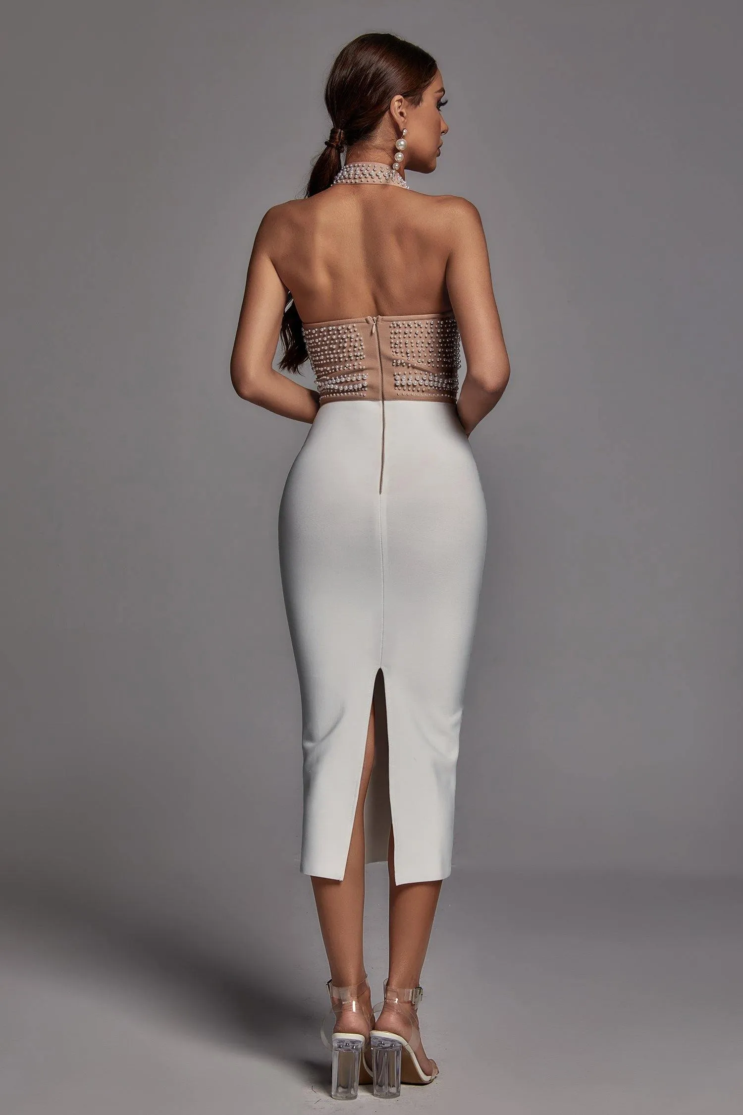 Robe Cornelia Pearl Halter