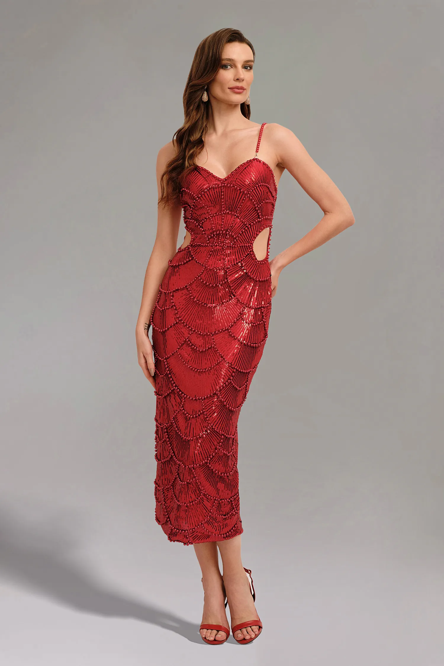 Robe midi Teresa Pearl